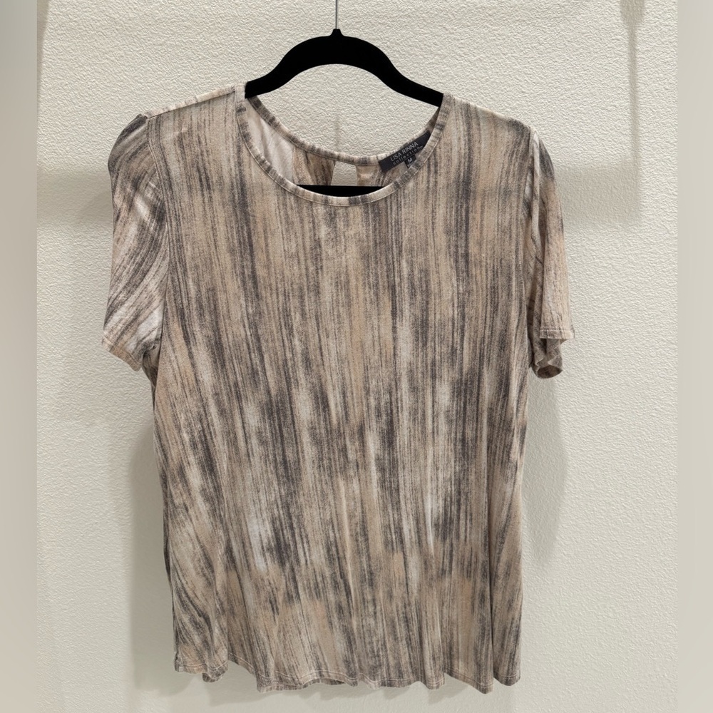Lisa Rinna Collection Women's Tan Top size medium